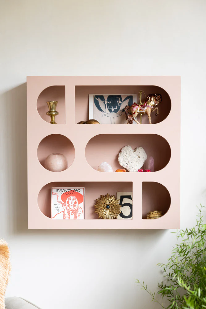 Alcove Wall Shelf in Dusty Pink - Image 3