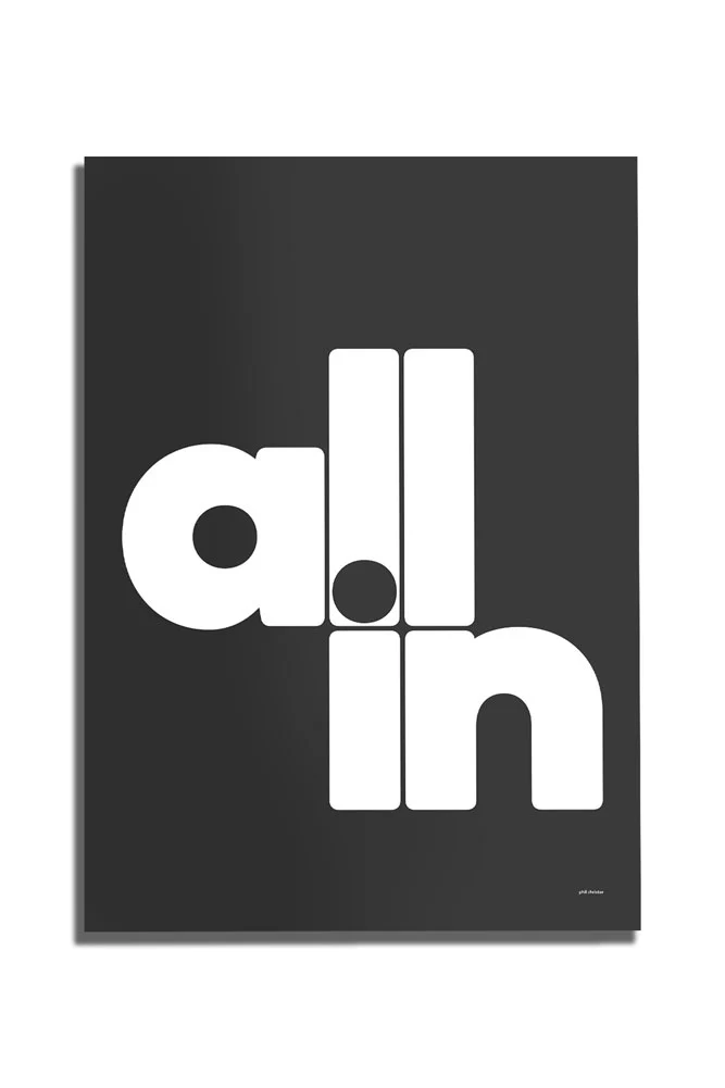 All In Black & White Art Print - Unframed - Image 3