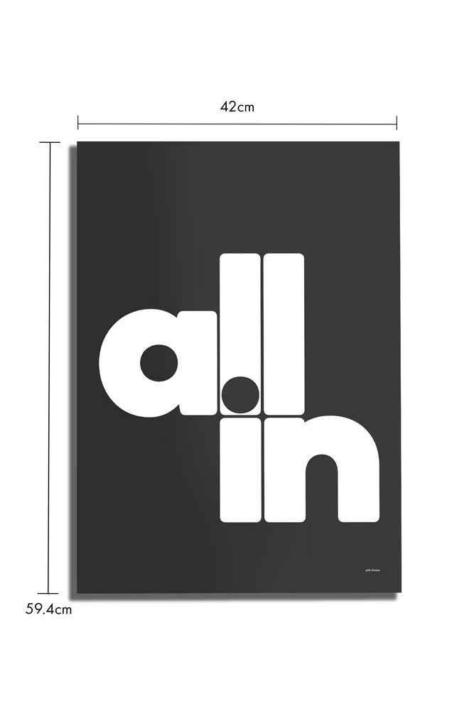 All In Black & White Art Print - Unframed - Image 5