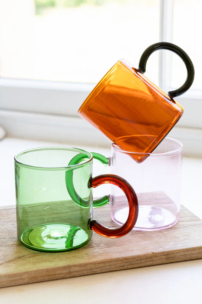 Amber & Black Glass Mug - Image 7