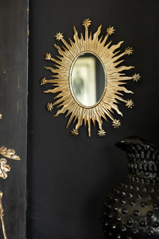 Antique Silver Sunburst & Stars Mirror - Image 5