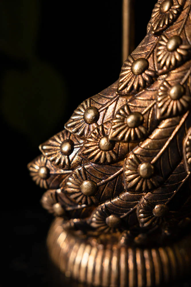 Antique-Style Gold Peacock Ornament - Image 4