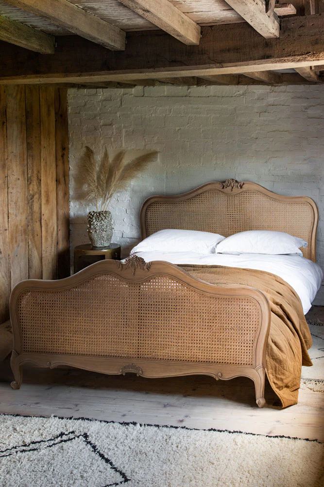 Antique-Style Wooden Bedframe - Available in Two Sizes - Image 2