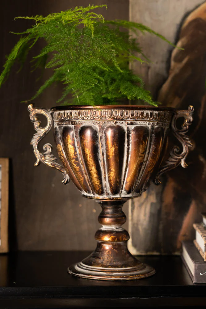Antiqued-Style Indoor Planter