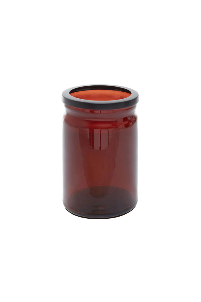 Apothecary-Style Amber Glass Bathroom Tumbler - Image 5