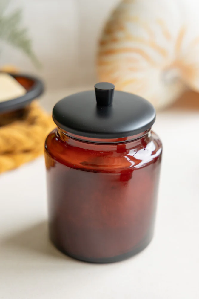 Apothecary-Style Amber Glass Storage Canister - Image 5
