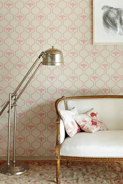 Barneby Gates Honey Bees Wallpaper - Rose On Stone - Image 3
