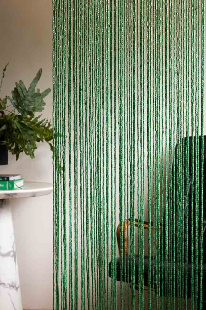 Beaded Curtain in Green - Image 4