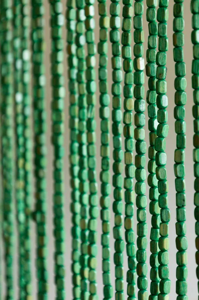 Beaded Curtain in Green - Image 5