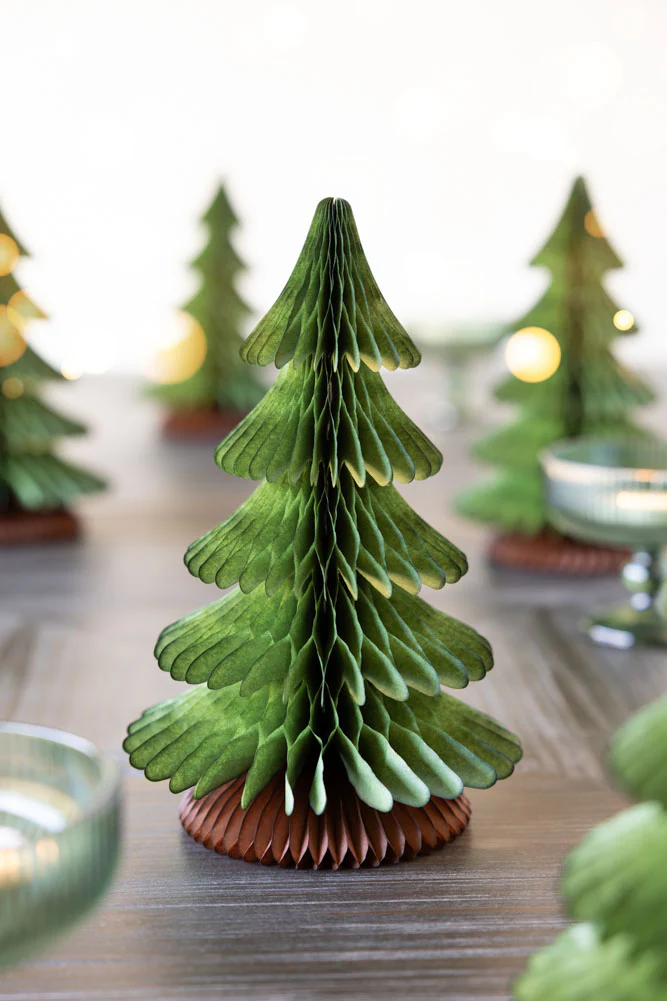 Beautiful Handcrafted Paper Christmas Tree in Moss