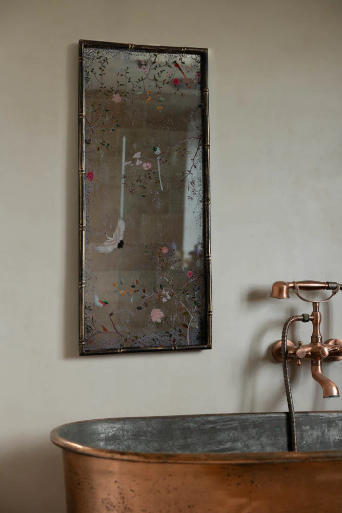 Beautiful Pink Chinoiserie Decorative Mirror - Image 3