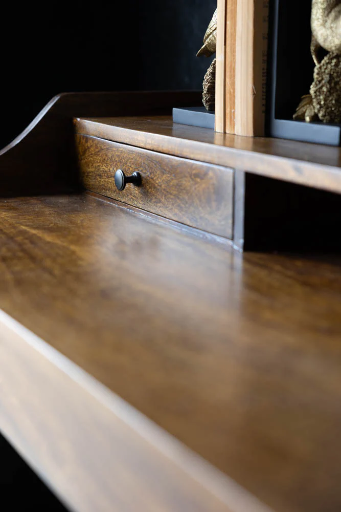 Beauvoir Wooden Desk With 3 Drawers - Image 8