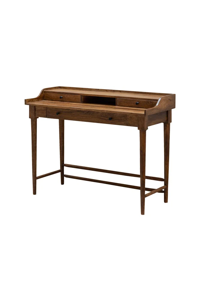 Beauvoir Wooden Desk With 3 Drawers - Image 9