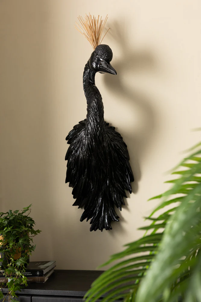Black & Gold Peacock Wall Art