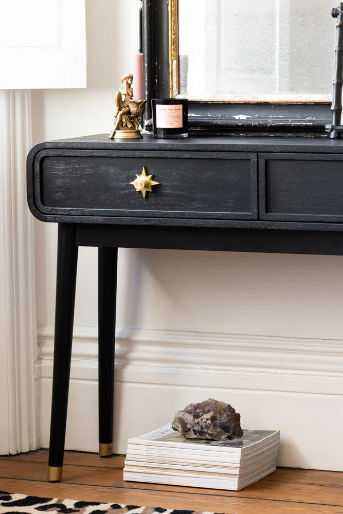 Black & Gold Ringo Console Table - Image 5