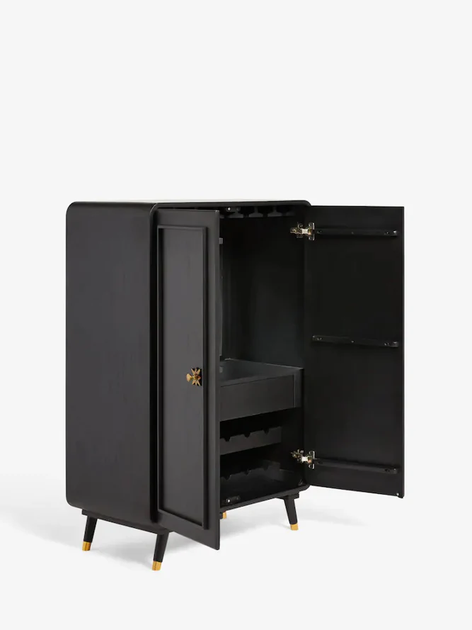 Black & Gold Ringo Drinks Cabinet - Image 3