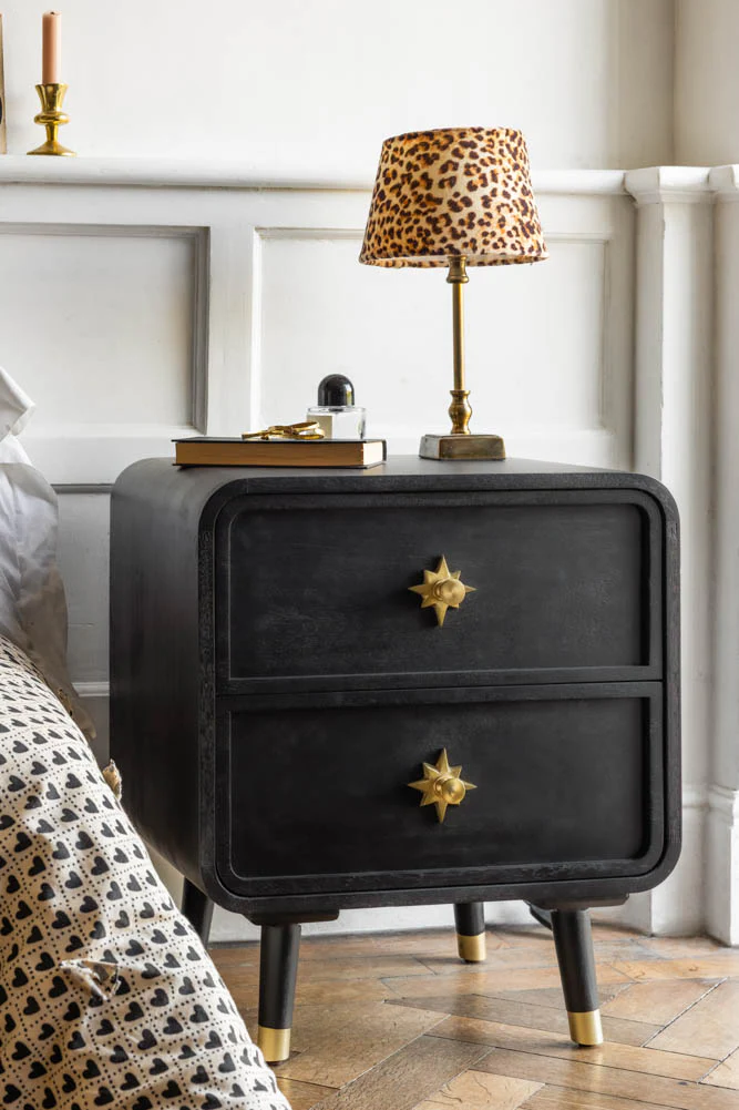 Set Of 2 Black Ringo Bedside Tables - Image 4