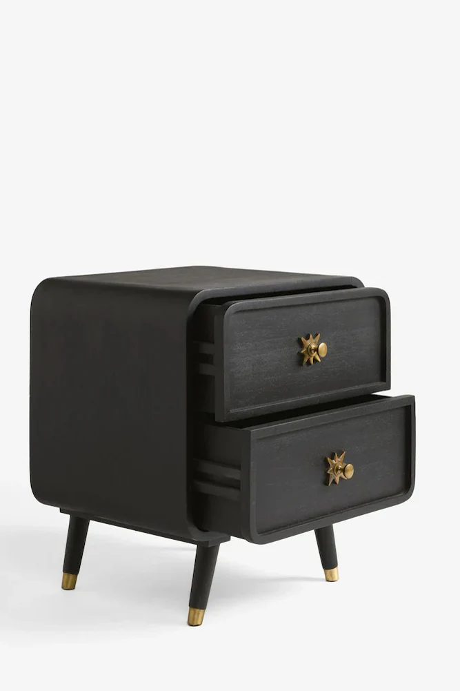 Set Of 2 Black Ringo Bedside Tables - Image 6