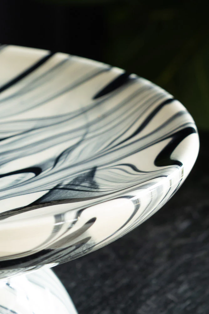 Black & White Marbled Cake Stand - Image 3