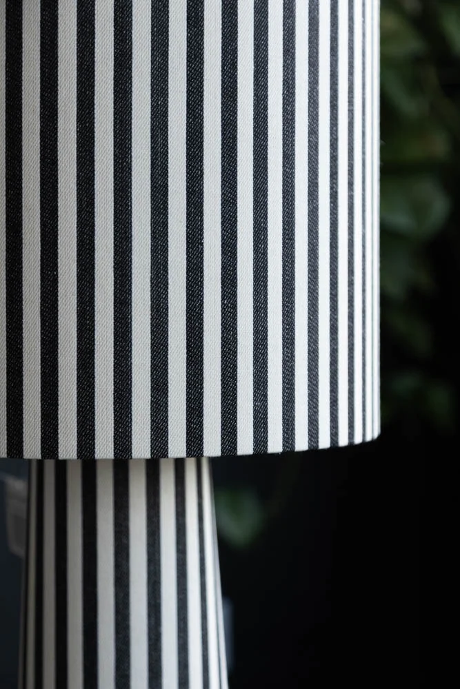 Black & White Stripe Floor Lamp - Image 10