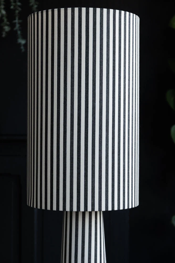 Black & White Stripe Floor Lamp - Image 7