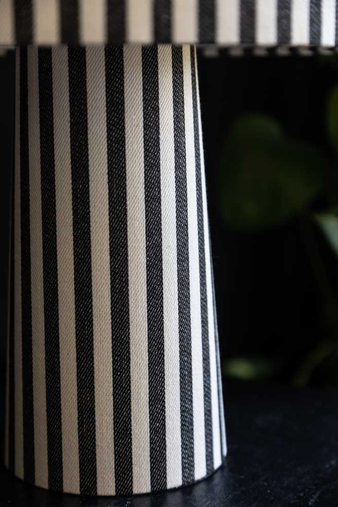 Black & White Stripe Table Lamp - Image 5