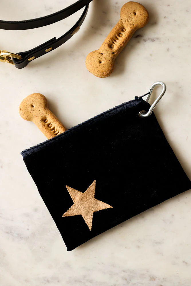 Black With Faux Tan Suede Treat Pouch - Image 2
