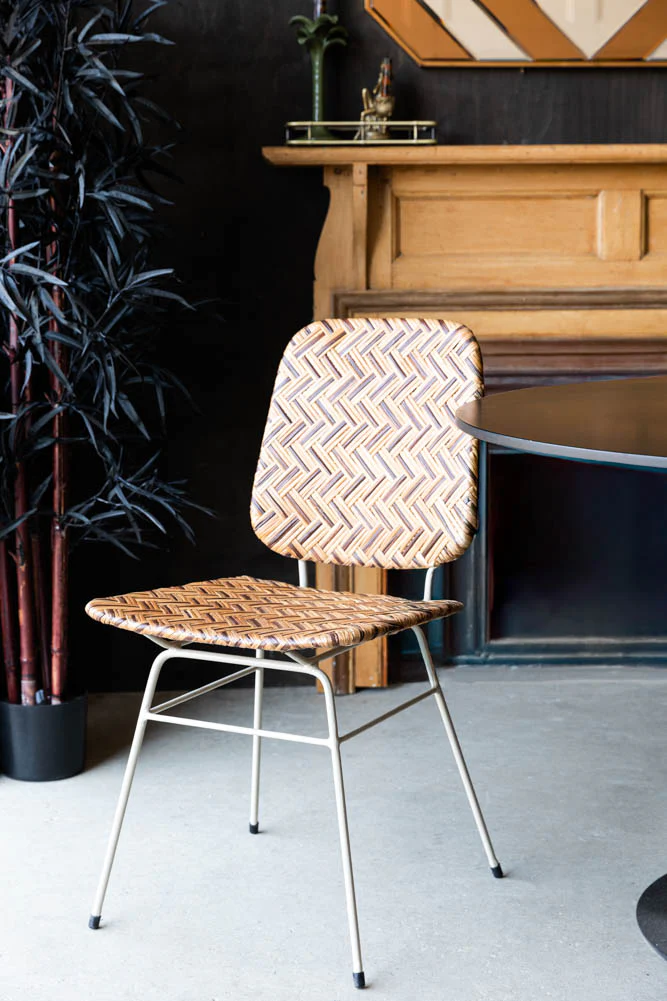 Woven Rattan Dining Chair - Image 7