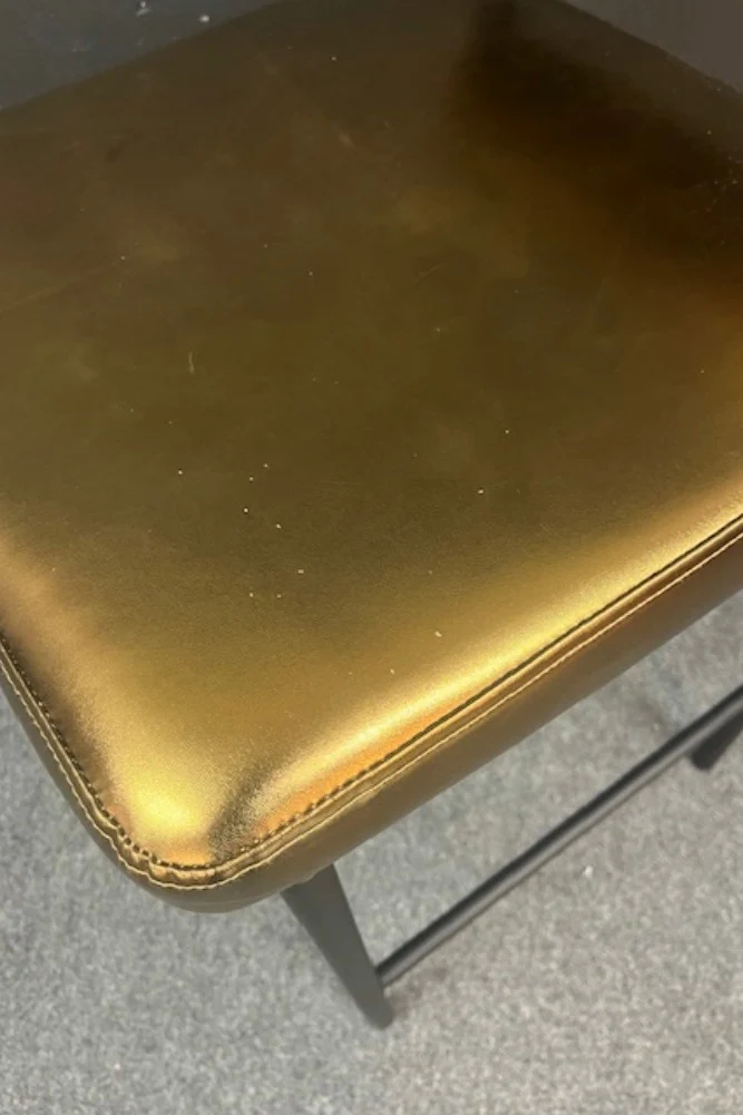Burnished Gold Roll Back Bar Stool - SECONDS - Image 8