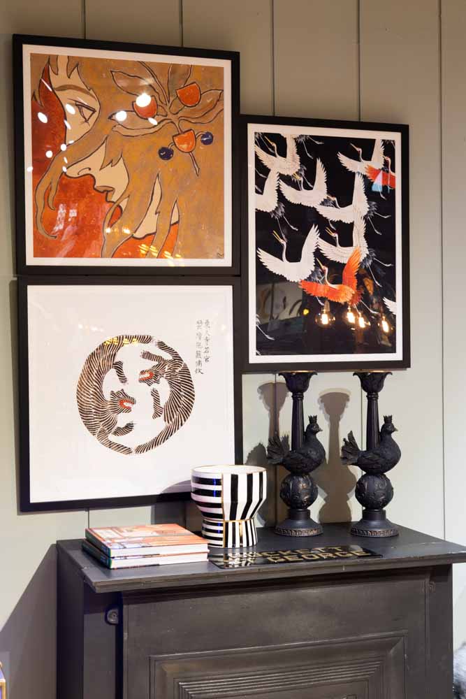 Chasing Tigers Square Art Print - Available Framed Or Unframed - Image 4