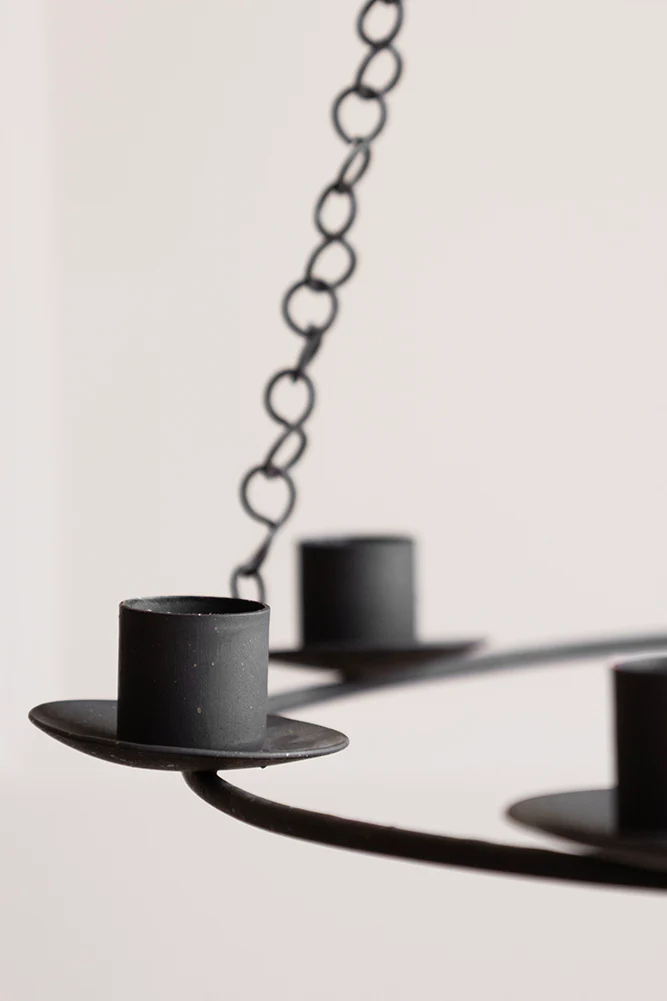 Chic Metal Candlestick Chandelier - Image 2