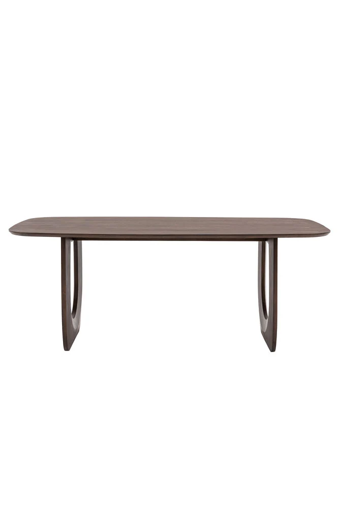 Curved Mango Wood Dining Table - Image 5