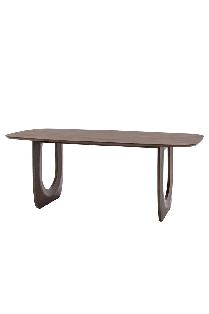Curved Mango Wood Dining Table - Image 6