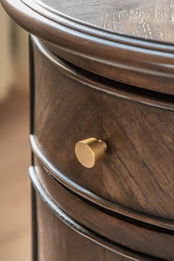 Dark Brown Wooden Side Table - Image 5