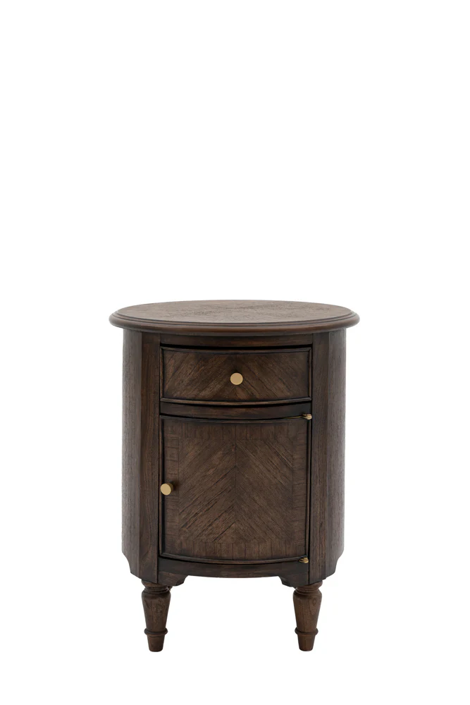 Dark Brown Wooden Side Table - Image 7