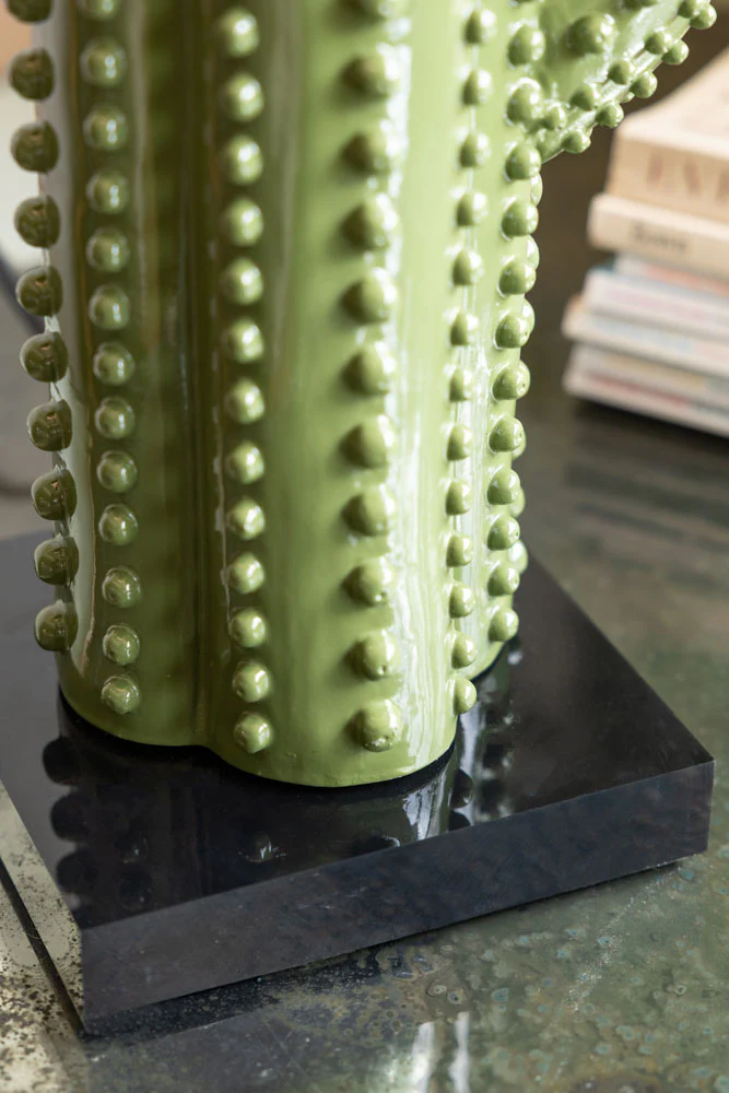 Dark Green Cactus Table Lamp - Image 5