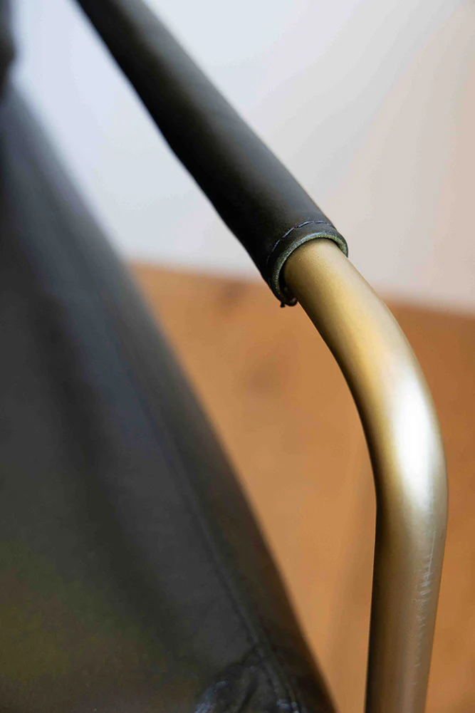 Dark Green Leather Club Chair - Image 5