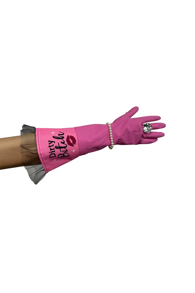 Dirty Bitch Luxury Washing Up Gloves - Image 8