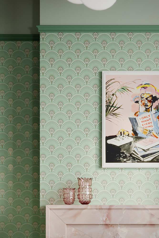 Divine Savages Deco Martini Copper Patina Wallpaper - Image 7