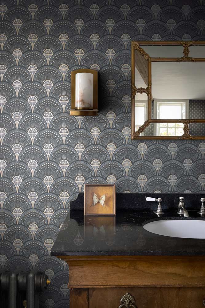 Divine Savages Deco Martini Smokey Gold Wallpaper - Image 12