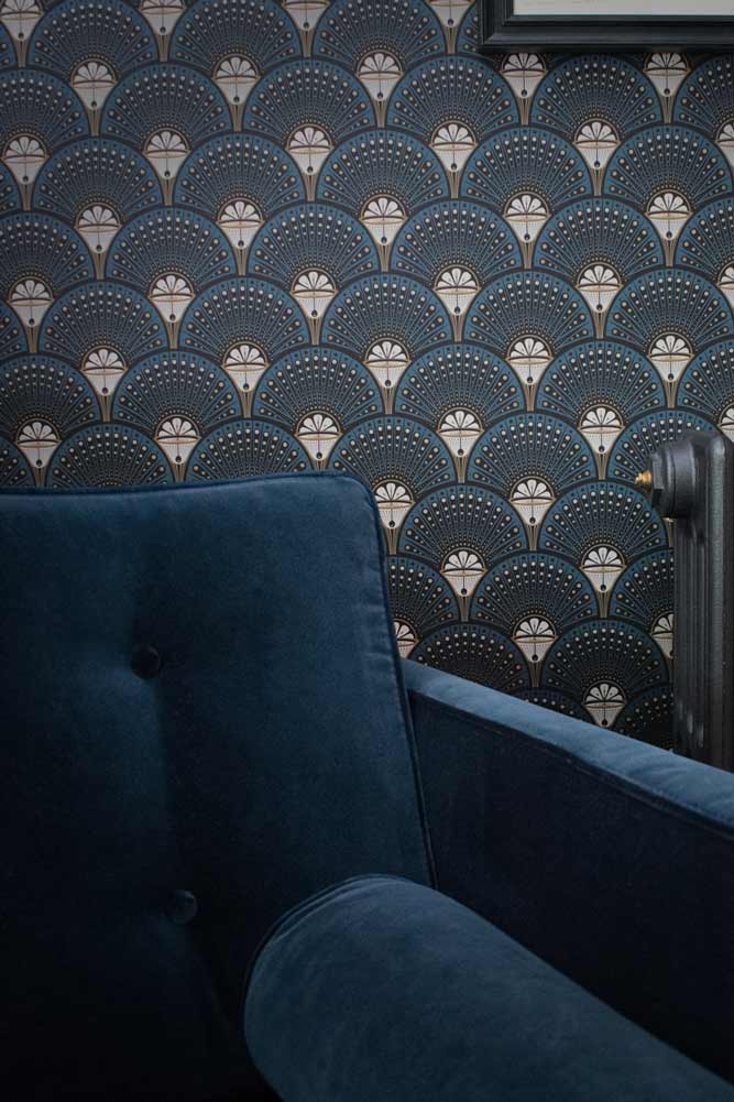 Divine Savages Deco Martini Teal Wallpaper - Image 7