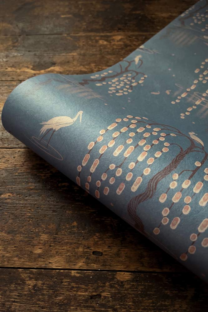 Divine Savages Kyoto Blossom Eastern Azure Wallpaper - Image 7