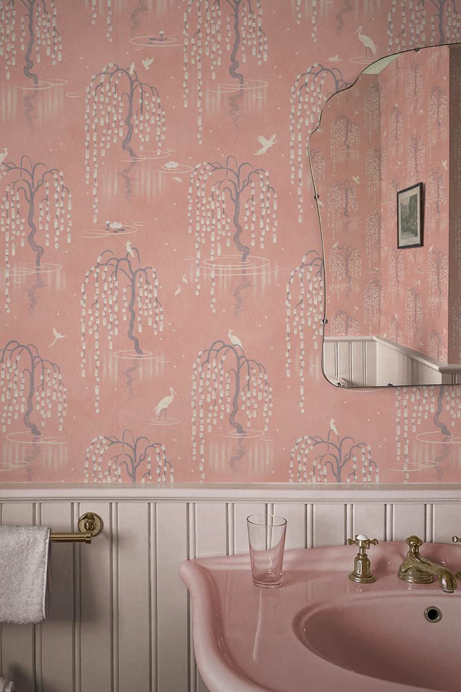 Divine Savages Kyoto Blossom Lotus Pink Wallpaper - Image 10
