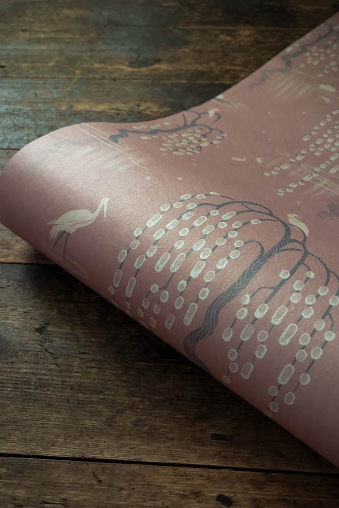 Divine Savages Kyoto Blossom Lotus Pink Wallpaper - Image 12