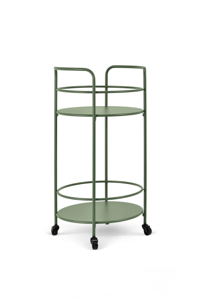 Effortless Outdoor Drinks Trolley in Green - Image 8