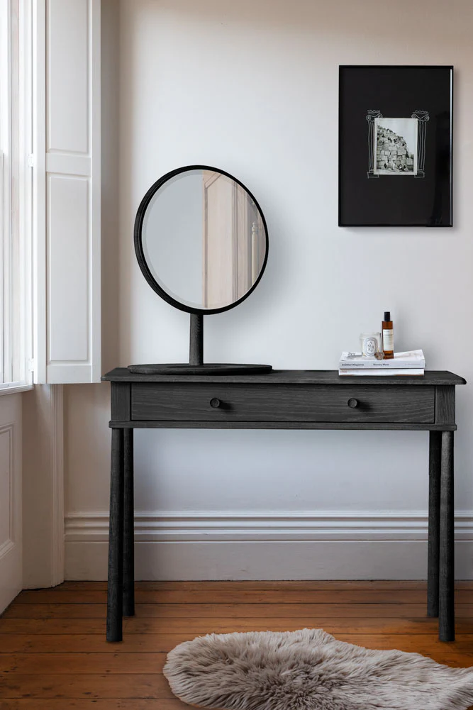Elegant Black Dressing Table - Image 3