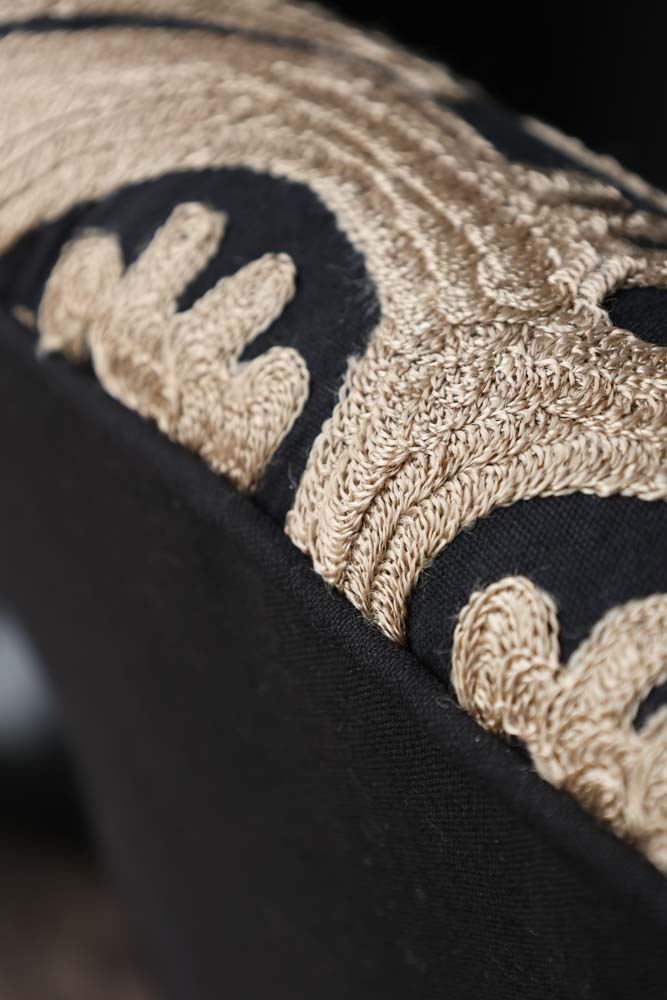 Embroidered Folk Pattern Armchair - Image 9