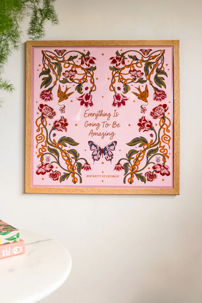 Everything Is Going To Be Amazing 50cm x 50cm Art Print - Available in 4 Options