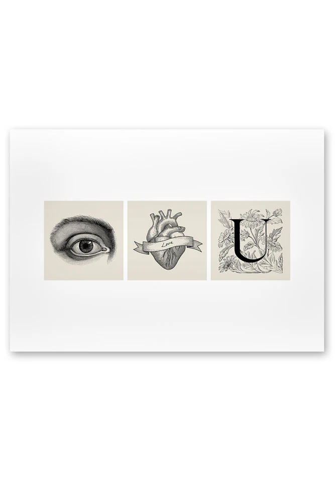 Eye Heart You Art Print - Image 3