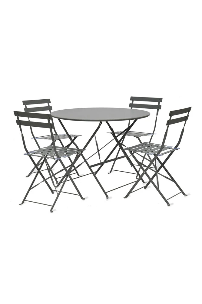 Bistro Dining Garden Set in Grey - Image 5